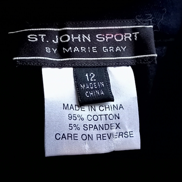 St John sport marie gray black stich details pants - Picture 7 of 8